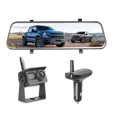Mirror Dash Cam per auto, 9,6&quot; Mirror Camera Mirror Dash Cam per auto, supporto doppia fotocamera