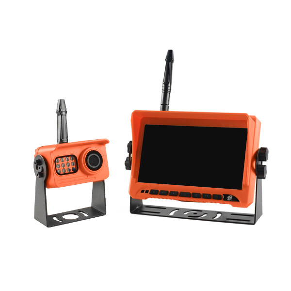 720P H.264 HD RV Kit telecamera di backup wireless con monitor da 7 pollici Colore arancione